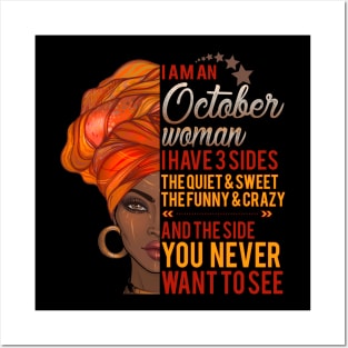 I'm A October Woman - Girls Women Birthday Gifts Posters and Art